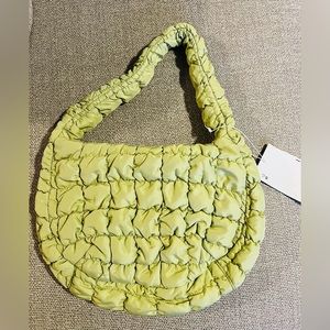 Rare Cos quilted bag mini light green